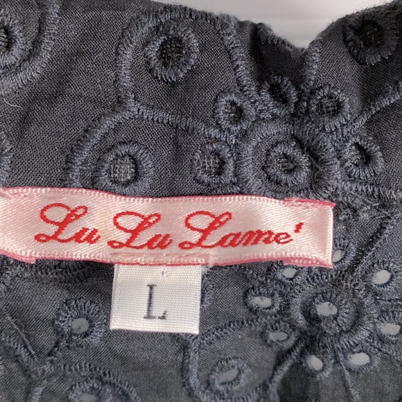 Eyelet Button Down Dress - Picture 2 of 4